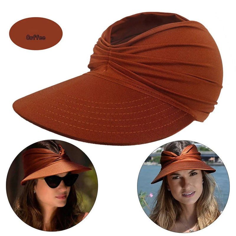 La boutique du chapeau coffee Chapeau de soleil à visière pour femmes