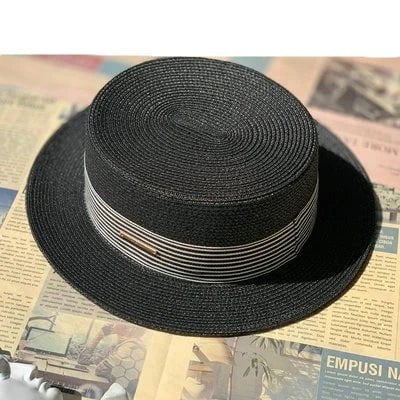 La boutique du chapeau Crème/marron / 58-60cm Ajustable Chapeau de soleil de plage