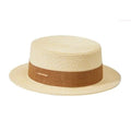 La boutique du chapeau Crème/noir 2 / 58-60cm Ajustable Chapeau de soleil de plage