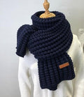 La boutique du chapeau Écharpe Bleu / 196 x 41 cm écharpe d'hiver mode femmes longues écharpes vintage