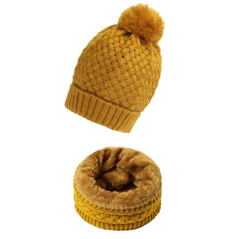 La boutique du chapeau Ensemble foulard tricoté et bonnet