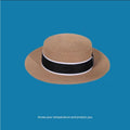 La boutique du chapeau Khaki 3 / M 56-58cm Canotier femme