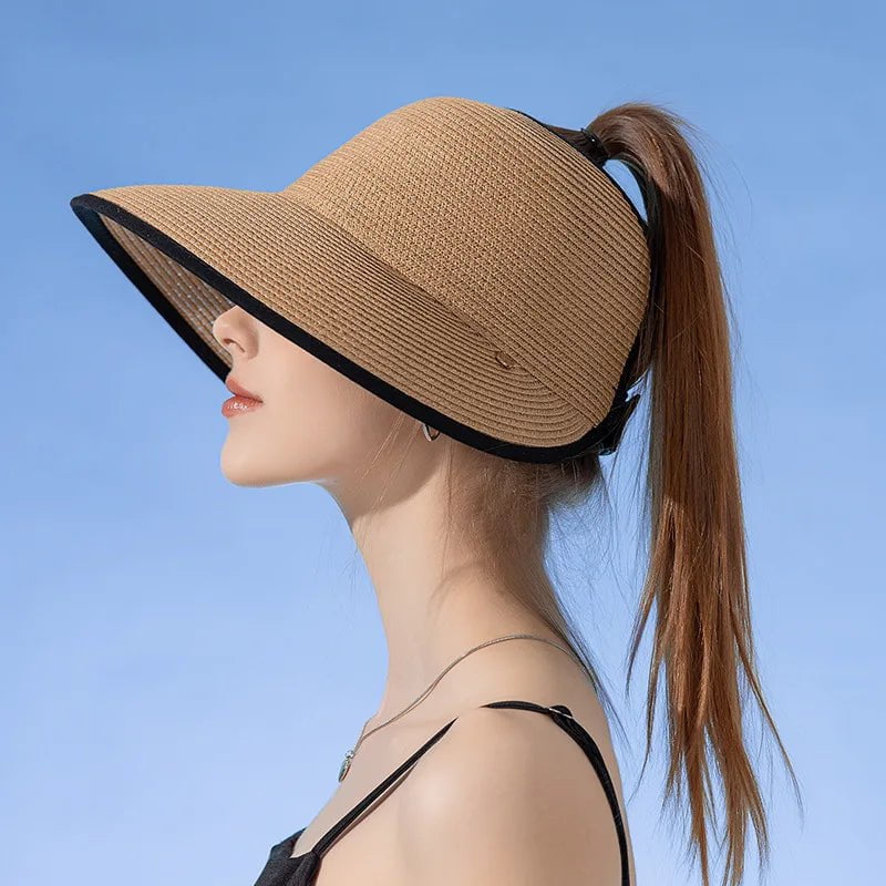 La boutique du chapeau Khaki / 56-60cm Chapeau de paille pour femme