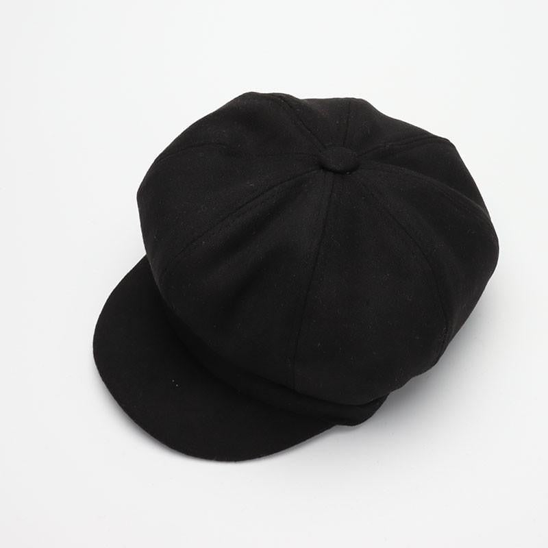 La boutique du chapeau Noir Casquette en laine