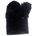 La boutique du chapeau Noir Ensemble gants et écharpe pour fille