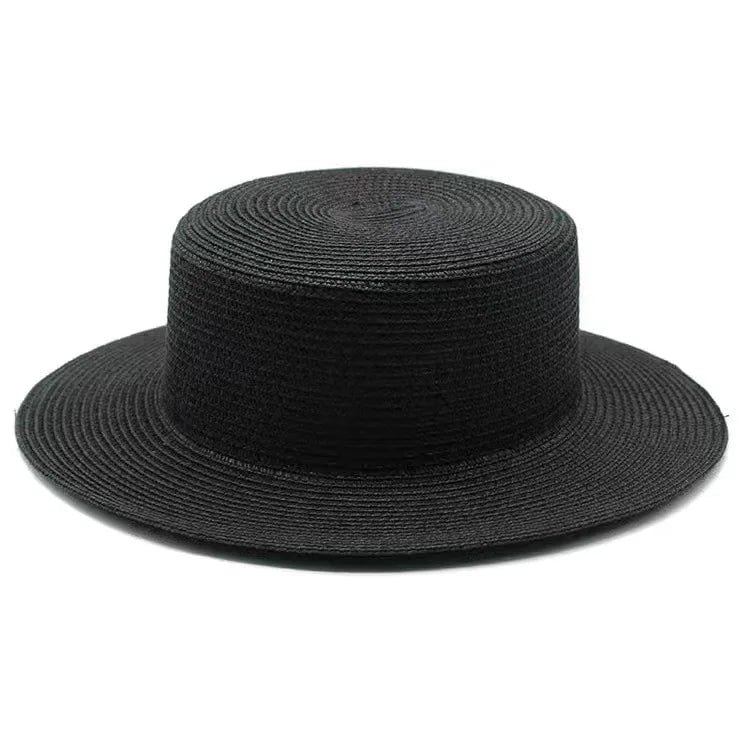La boutique du chapeau Noir / M 56-58cm Canotier femme