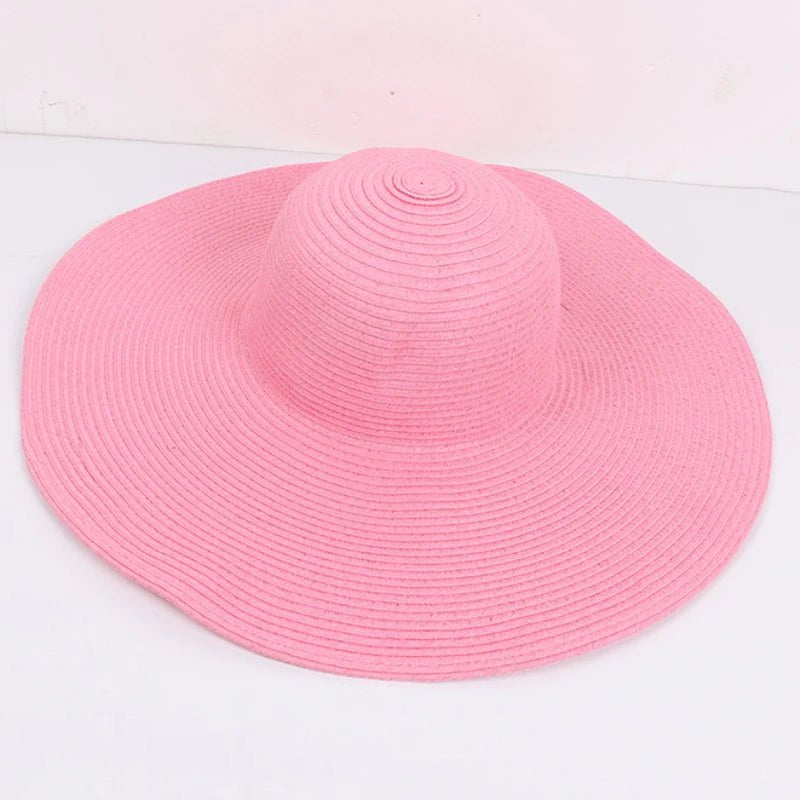La boutique du chapeau Rose / 56-58cm Chapeau de plage femme