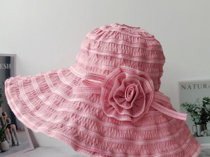 La boutique du chapeau Rose clair Chapeau de plage