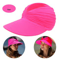 La boutique du chapeau Rose rouge Chapeau de soleil à visière pour femmes