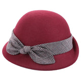 La boutique du chapeau Rouge / M 56-58cm Chapeau cloche vintage en feutre