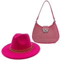 La boutique du chapeau Rouge / size 55-58CM Chapeau Fedora avec grand sac