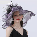 La boutique du chapeau Violet Chapeau Feutré De Mariage
