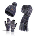 La boutique du chapeau Violet Echarpe, bonnet et gants en laine