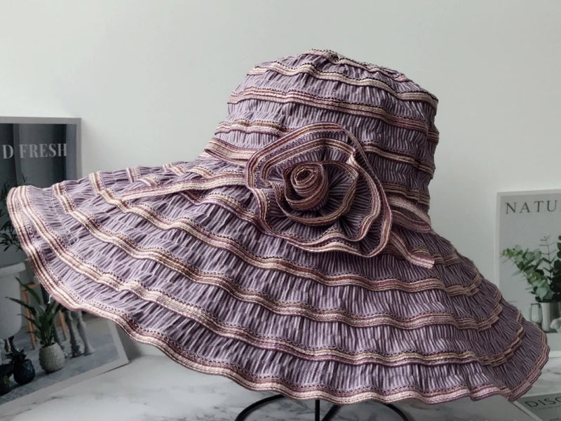 La boutique du chapeau Violet foncé Chapeau de plage