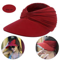 La boutique du chapeau wine red Chapeau de soleil à visière pour femmes