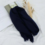 La boutique du chapeau WJ2018C11darkblue / 165-30CM pure wool Écharpe en laine