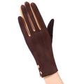 Multi-tendance gants tactile A Marron Gant mitaines mode élégante dames écran tactile