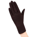 Multi-tendance gants tactile B Marron Gant mitaines mode élégante dames écran tactile