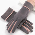 Multi-tendance gants tactile E28 Gris Gant mitaines mode élégante dames écran tactile