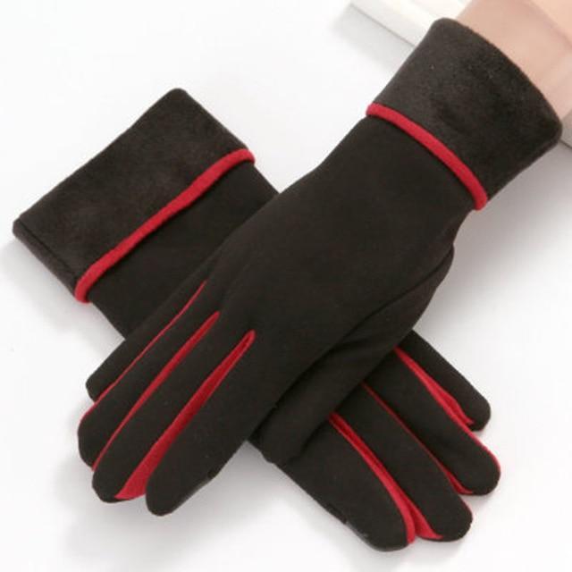 Multi-tendance gants tactile E28 Noir Gant mitaines mode élégante dames écran tactile