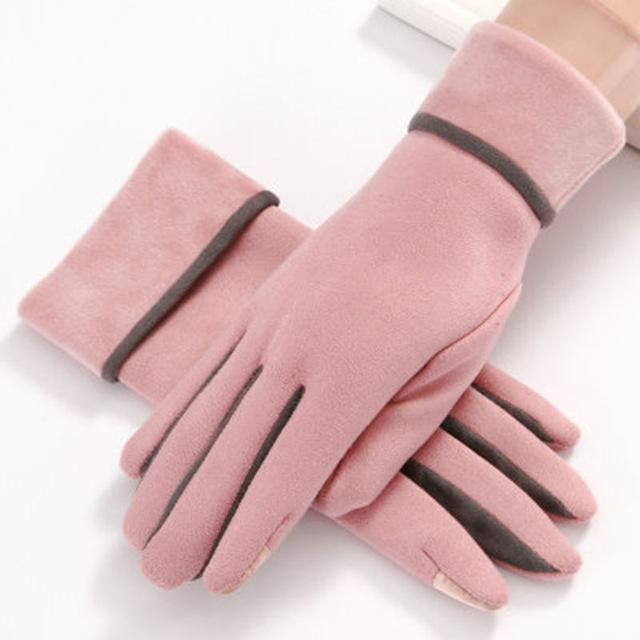 Multi-tendance gants tactile E28 Rose Gant mitaines mode élégante dames écran tactile