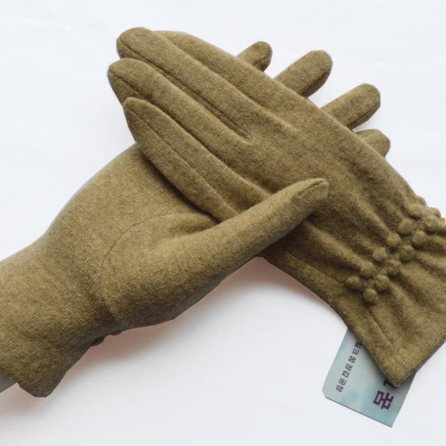 Multi-tendance gants tactile khaki Gants de laine doux élégant chaud écran tactile