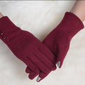 Multi-tendance gants tactile L15 Rouge Gant mitaines mode élégante dames écran tactile