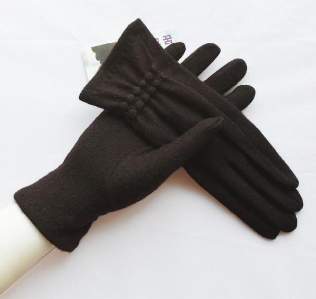 Multi-tendance gants tactile Noir Gants de laine doux élégant chaud écran tactile