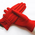 Multi-tendance gants tactile Rouge Gants de laine doux élégant chaud écran tactile