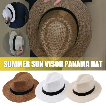 Panama classique a bord large - Beige - M (56 - 58cm) | La boutique du chapeau