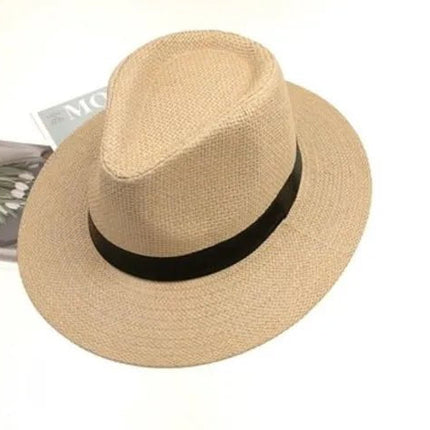 Panama classique a bord large - Khaki - M (56 - 58cm) | La boutique du chapeau