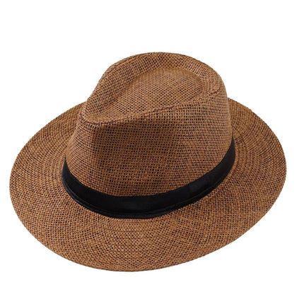 Panama classique a bord large - Marron - M (56 - 58cm) | La boutique du chapeau