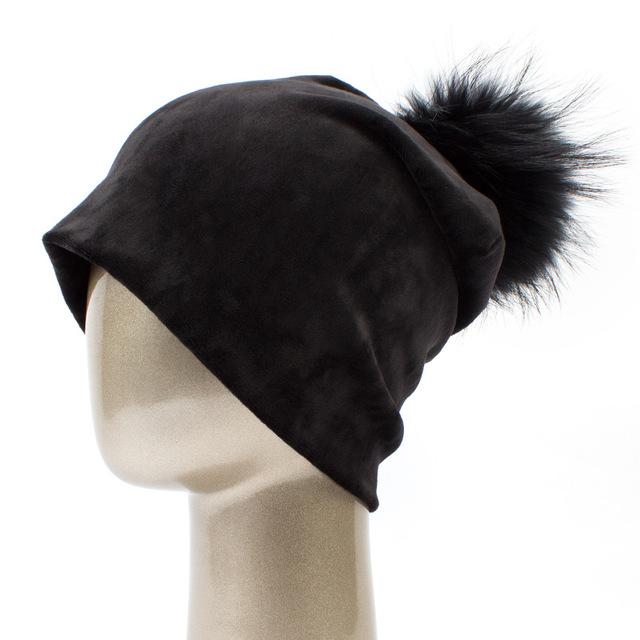 Paris-Chapeau bonnet Noir B Bonnet en velours très doux et confortable