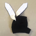 Paris-Chapeau bonnet Noir Bonnet en laine oreilles de lapin