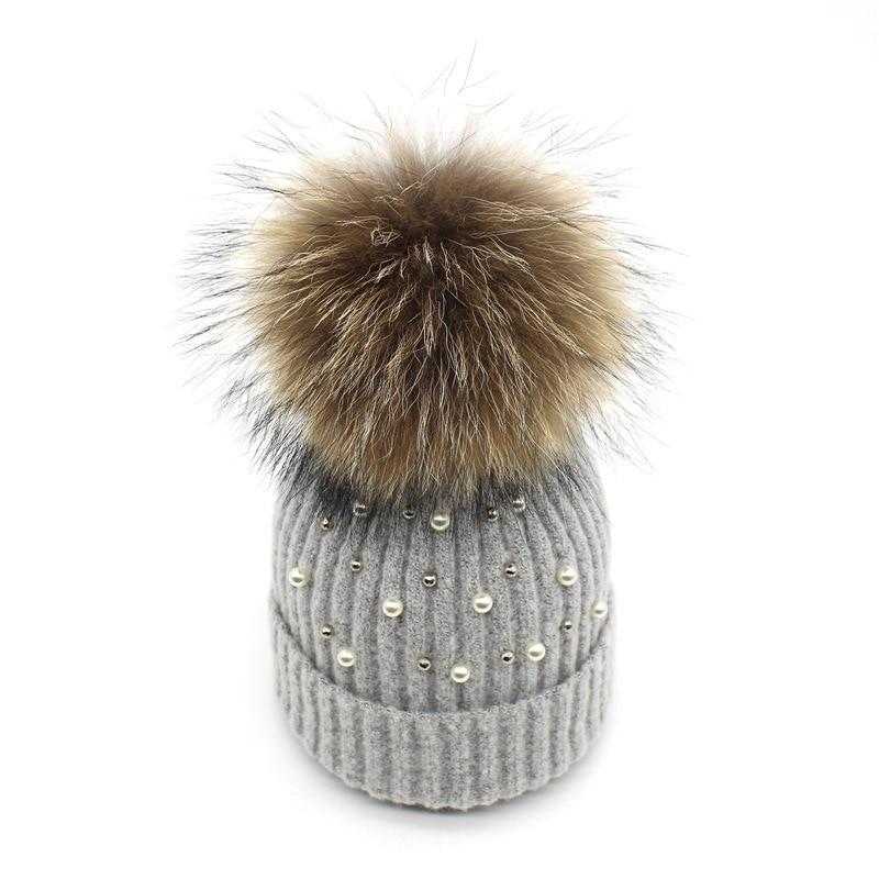 Paris-Chapeau bonnet & skullies Bonnet garnie de perles Style Mode