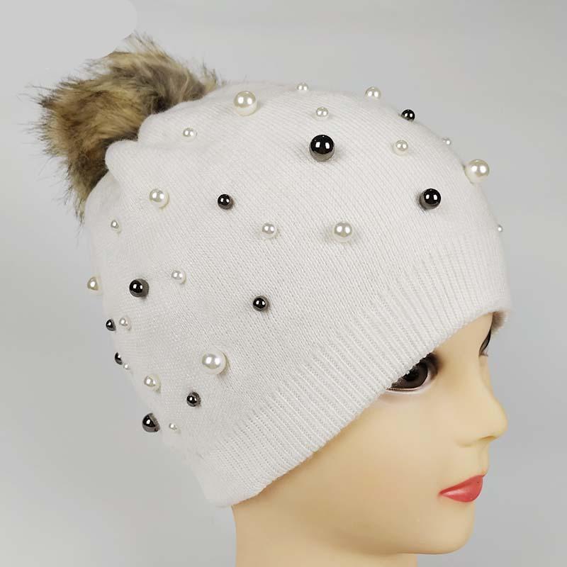 Paris-Chapeau bonnet & skullies Élégant Bonnet garni de perles