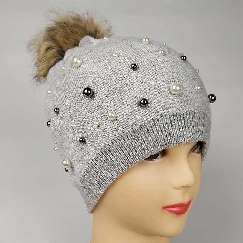 Paris-Chapeau bonnet & skullies Élégant Bonnet garni de perles