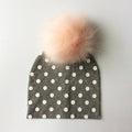 Paris-Chapeau bonnet & skullies Gris 1 Bonnet D'hiver Enfant pompon en Fourrure