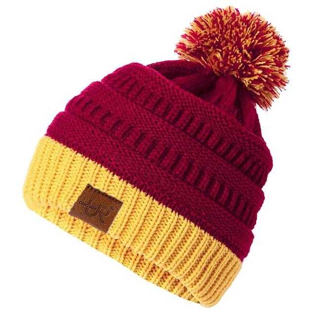 Paris-Chapeau bonnet & skullies Rouge / 54cm-62cm Bonnet Épais Tricoté D'hiver