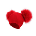 Paris-Chapeau bonnet & skullies Rouge Bonnet D'hiver Bébé pompon ultra-doux