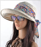 Paris-chapeau capeline et chapeaux d'été Beige Chapeau visière à large rebord
