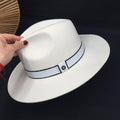 Paris-Chapeau capeline et chapeaux d'été Blanc / S 55cm Chapeau élégant Blanc à large bord