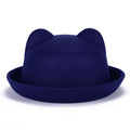Paris-Chapeau capeline et chapeaux d'été Bleu / 55-60cm Chapeau fedora oreilles de chat