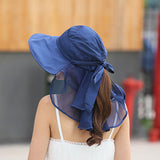 Paris-chapeau capeline et chapeaux d'été Chapeau sombrero avec protection du cou