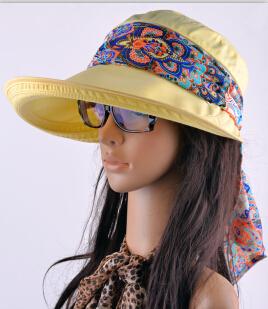 Paris-chapeau capeline et chapeaux d'été Jaune Chapeau visière à large rebord