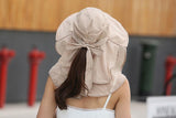 Paris-chapeau capeline et chapeaux d'été kaki Chapeau sombrero avec protection du cou
