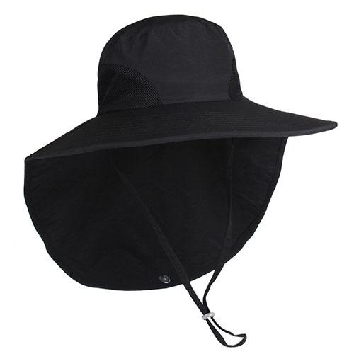 Paris-chapeau capeline et chapeaux d'été Noir Chapeau en coton très confortable