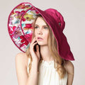 Paris-chapeau capeline et chapeaux d'été Rose Chapeau D'été pliable grand bord