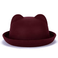 Paris-Chapeau capeline et chapeaux d'été Violet / 55-60cm Chapeau fedora oreilles de chat
