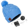 Paris-chapeau casquette et bonnet bluetooth 033-Bleu Bonnet musical grâce a ses Écouteurs sans fil Bluetooth